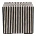 Terning Side Table Black and White