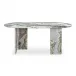 Celia Oval Dining Table Green Onyx Marble