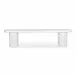 Eris Outdoor Dining Bench White