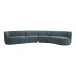 Yoon Eclipse Modular Sectional Right Chaise Nightshade Blue