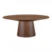 Otago Oval Dining Table Walnut Brown