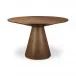 Otago Round Dining Table Walnut Brown