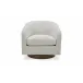 Oscy Splashed White Swivel Chair