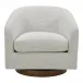 Oscy Swivel Chair Splashed White