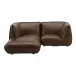 Zeppelin Nook Modular Leather Sectional Toasted Hickory