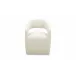 Barrow White Mist Rolling Dining Chair