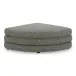 Lowtide Curved Ottoman Stone Tweed