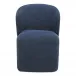 Larson Rolling Dining Chair Navy blue