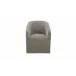 Sandy Taupe Rolling Dining Chair