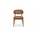 Ellie Brown Leather Dining Chair