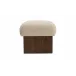 Serge Cream Faux Shearling Ottoman