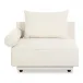 Rosello Left Arm Facing Chair White