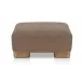 June Dark Brown Ottoman