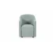 Drava Light Blue Rolling Dining Chair