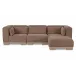 June Dark Brown Lounge Modular Sectional