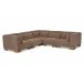 June Dark Brown Classic L Modular Sectional