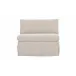 Fable Beige Slipcover Dining Chair and Half
