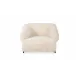 Devlin Cream Faux Fur Lounge Chair