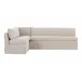 Fable Beige Slipcover Dining Banquette L-Shape 100.5 in.