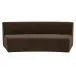 Naomi Dark Brown Concave Sofa