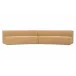 Naomi Golden Yellow 2 Piece Concave Modular Sectional