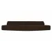 Naomi Dark Brown 2 Piece Convex Modular Sectional