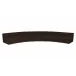 Naomi Dark Brown 3 Piece Concave Modular Sectional