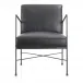 Dagwood Leather Armchair Black