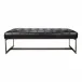 Wyatt Leather Bench Black