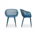 Piazza Outdoor Chair Blue - Set Of Two