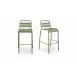Kade Green Outdoor Bar Stool Set of Two