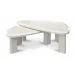 Sophie Cream Lacquer Outdoor Nesting Table Set
