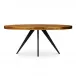 Parq Oval Dining Table Amber