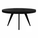 Parq 60 inch Round Dining Table Black