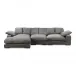 Plunge Large Sectional Charcoal