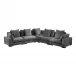 Tumble Classic L-Shaped Modular Sectional Charcoal Grey