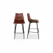 Alibi Barstool Brown - Set Of Two