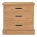 Tade 3 Drawer Nightstand Honey Pine