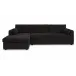 Burrow Chaise Black Sleeper Sectional With Storage Left