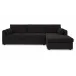 Burrow Chaise Black Sleeper Sectional With Storage Right