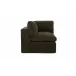 Cates Dark Green Corner Chair