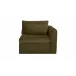 Swift Dark Green Arm Facing Chair Right