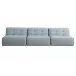 Sunseeker Light Blue 3 Piece Outdoor Sofa
