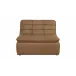 Lino Tan Leather Slipper Chair