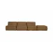 Lino Tan Leather Lounge Modular Sectional