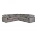 Terra Condo Classic L-Shaped Modular Sectional Light Grey