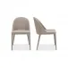 Burton Fabric Dining Chair Light Grey - Set Of Two