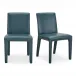 Monte Dining Chair Teal Vegan Leather - Set Of Two