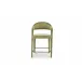 Martens Green Velvet Counter Stool