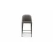 Burton Grey Vegan Leather Counter Stool